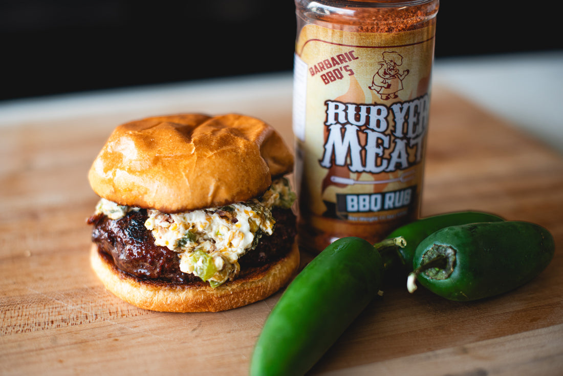 Smoked Jalapeño Popper Burgers