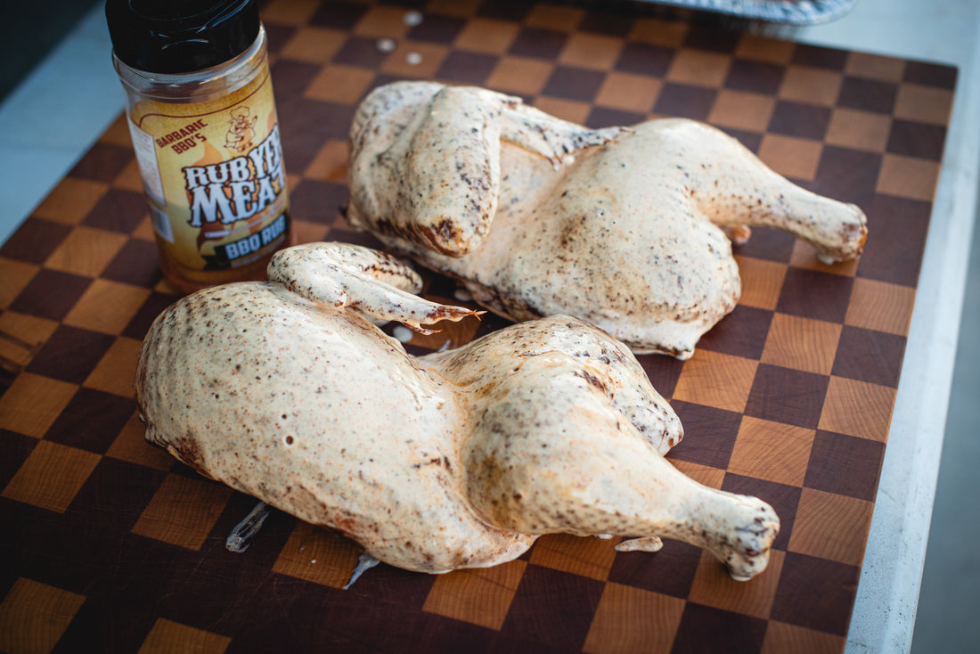 Smoked Chicken with Alabama White Sauce