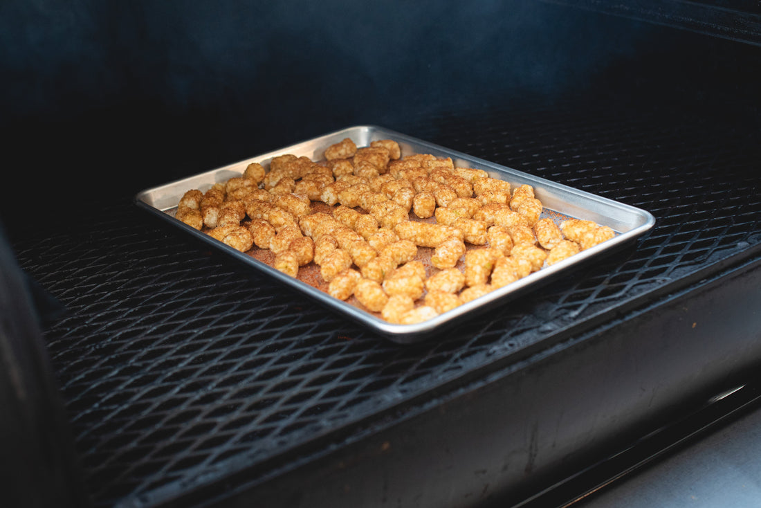 Loaded Tater Tots with Chili and Queso