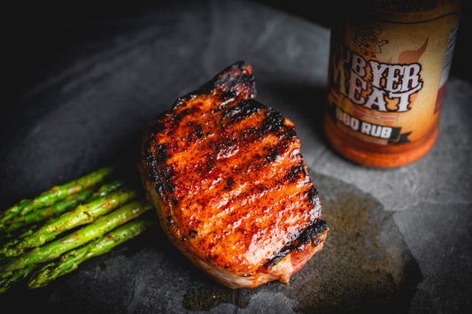 Grilled Pork Chops & Asparagus