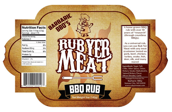 Rub Yer Meat - 5oz Bottle
